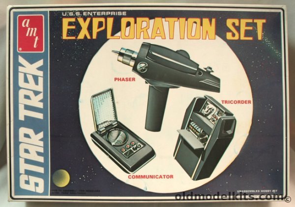 AMT 1/1 USS Enterprise Star Trek Exploration Set - Phaser - Tricorder - Communicator, S958 plastic model kit